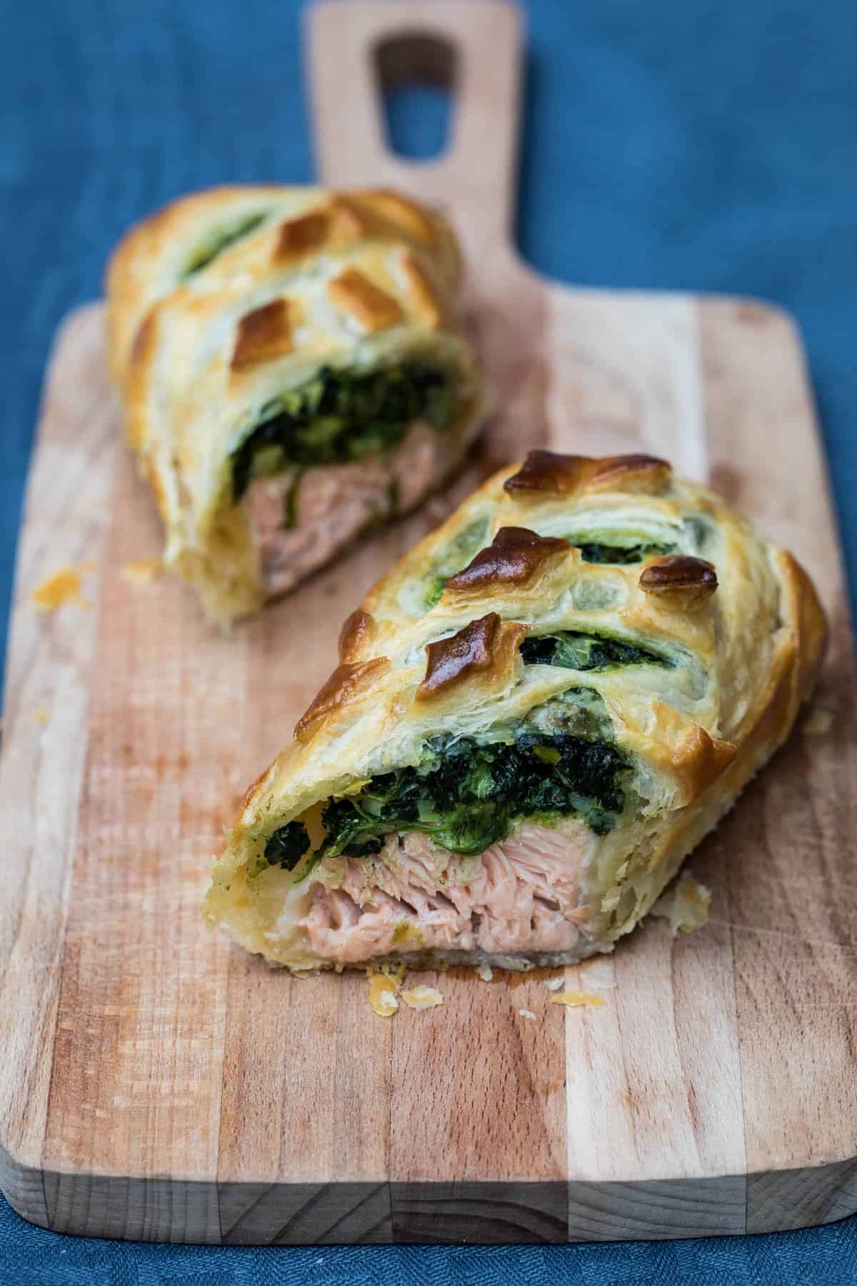 Salmon Wellington Vanilla Bean Cuisine entertaining recipes