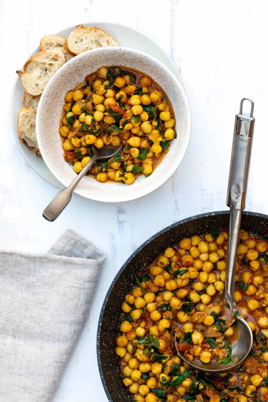 Vegan Chickpea Curry with Spinach - Vanilla Bean Cuisine recipes