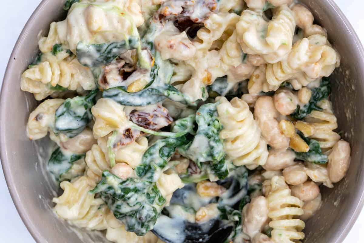 Creamy Spinach Artichoke Pasta Vanilla Bean Cuisine recipe