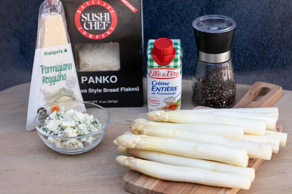 White Asparagus Roquefort Gratin Vanilla Bean Cuisine