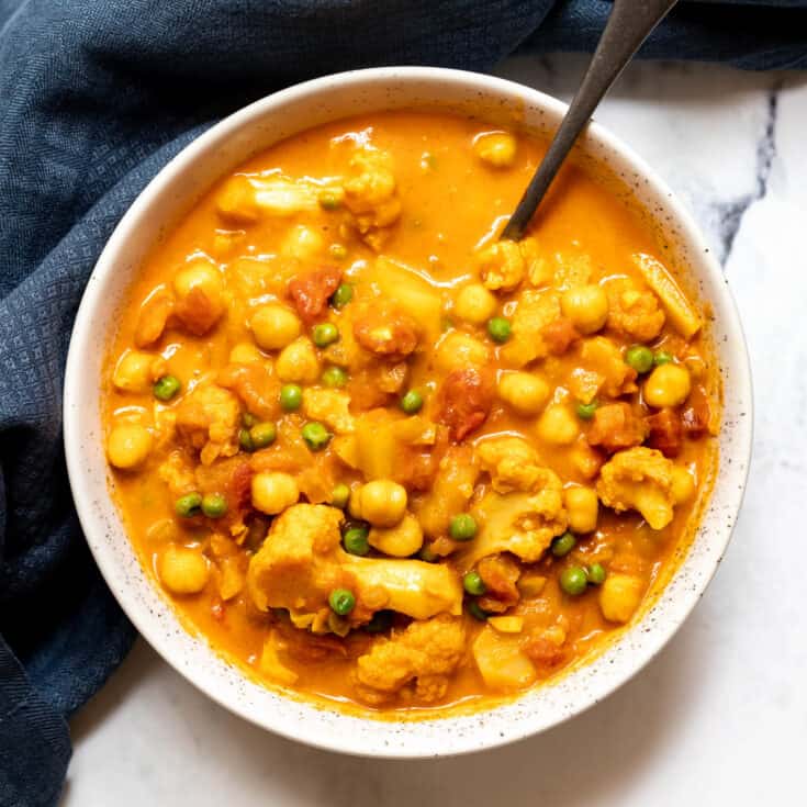 Cauliflower Chickpea Curry - Vanilla Bean Cuisine vegetarian recipes