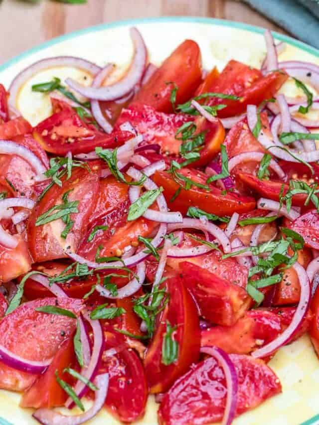 French Tomato Salad Vanilla Bean Cuisine