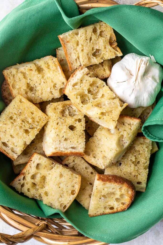 Baguette Garlic Bread Vanilla Bean Cuisine