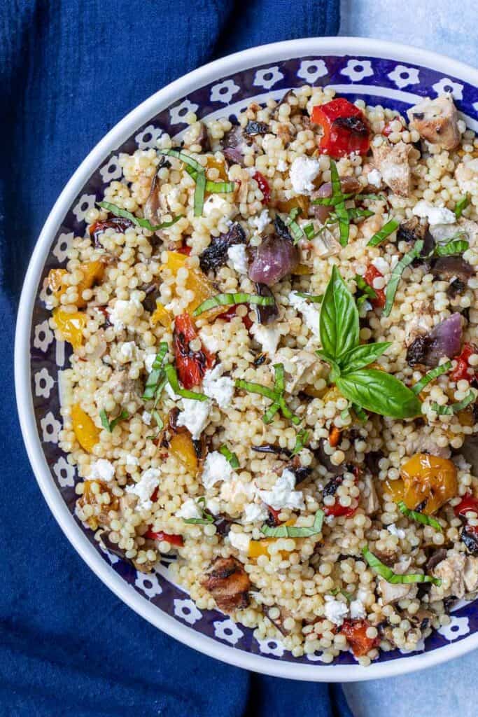 Israeli Couscous with Chicken and Vegetables