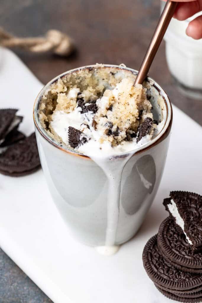 Oreo Mug Cake - Vanilla Bean Cuisine