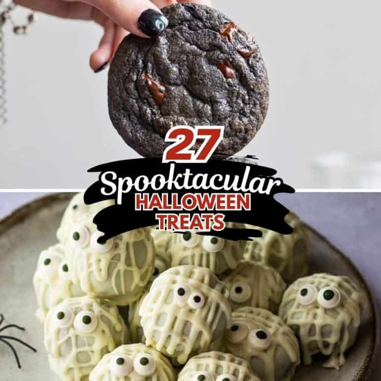 Halloween treats collage.