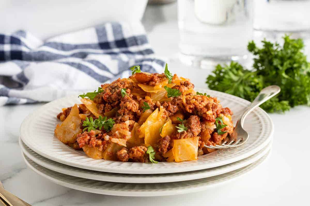 Lazy Cabbage Roll Casserole