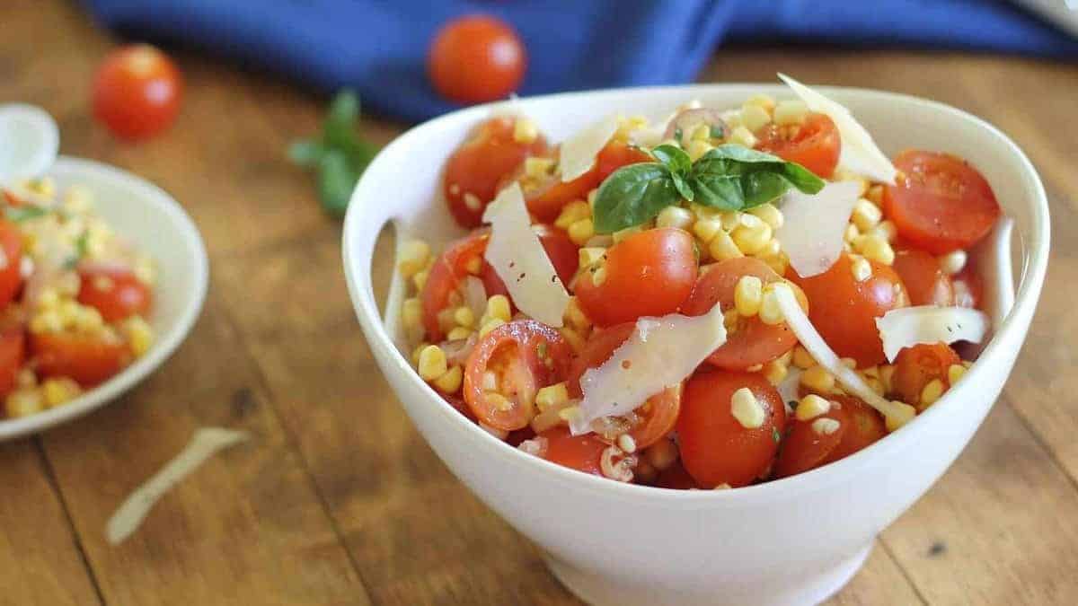 Simple Summer Tomato Corn Salad