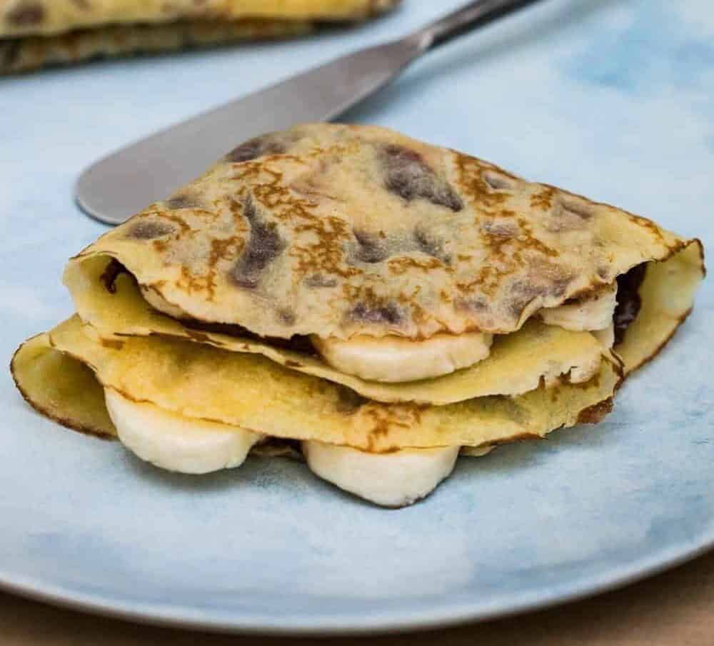 Banana Nutella Crepes