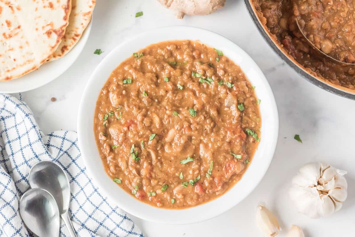 Spicy Bean & Lentil Soup
