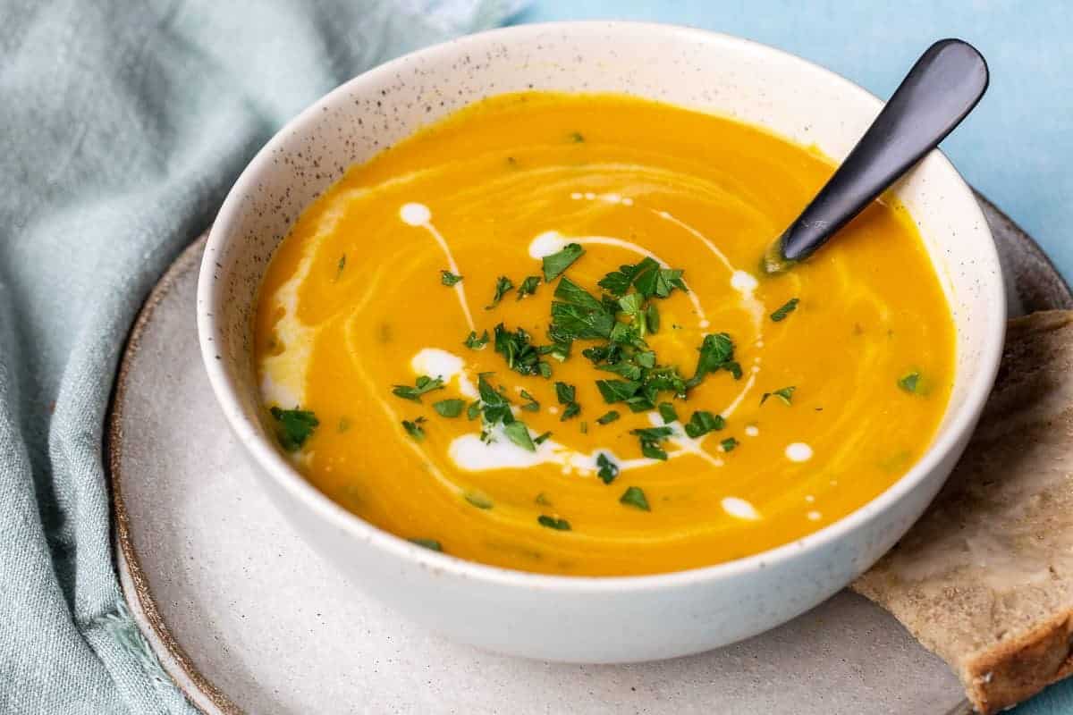 Spiced Carrot and Lentil Soup