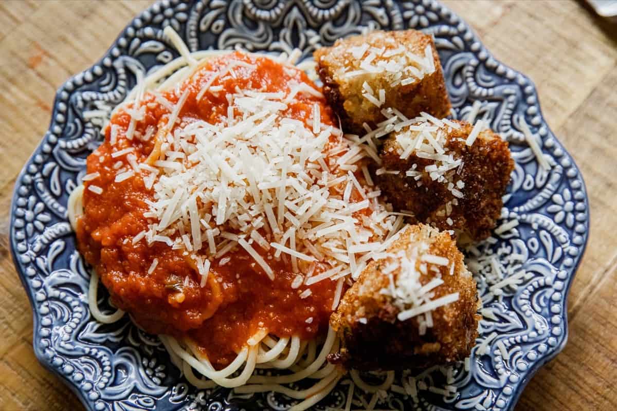 Blackstone Chicken Parmesan Meatballs