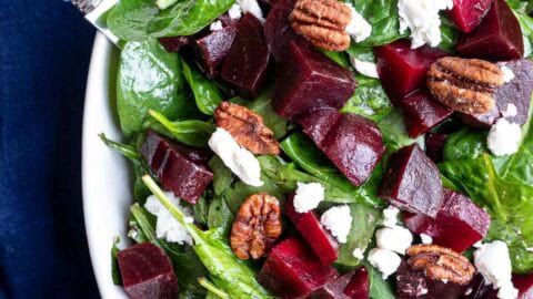 Spinach Beet Goat Cheese Salad Spinach Beet Goat Cheese Salad